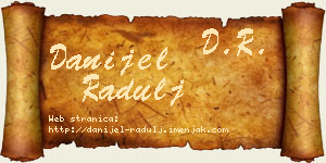 Danijel Radulj vizit kartica